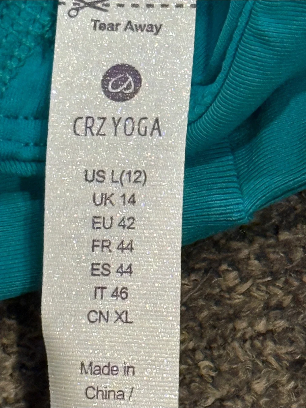 NWT - CRZ YOGA Tankini Top size Large